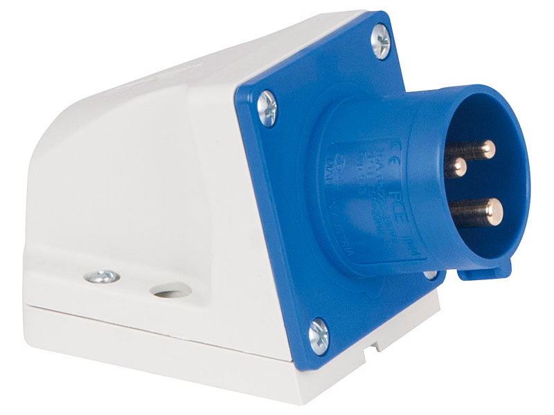 Showtec CEE 16A 240V 3p Wallmount Male IP44