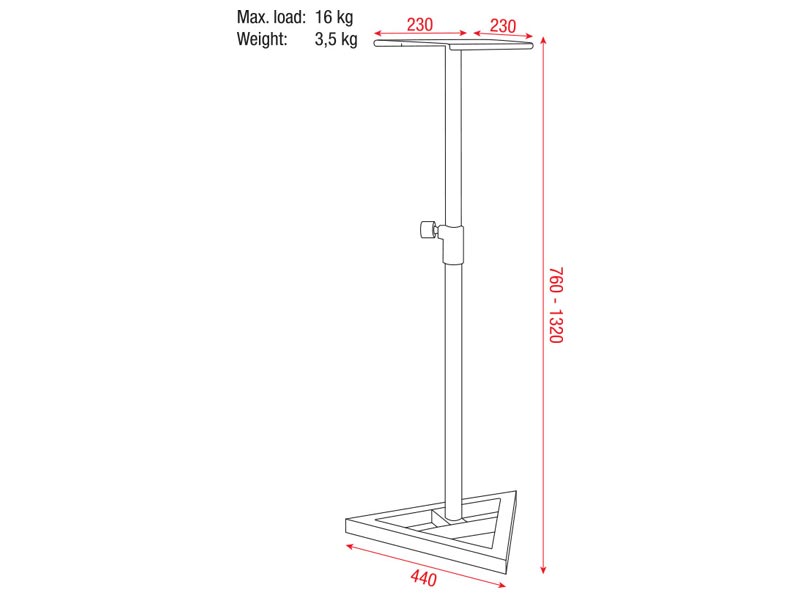 Showgear Monitor Speakerstand - Bild 2