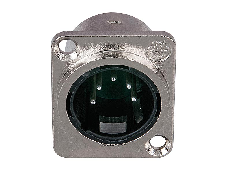 DAP XLR 5p. chassis, Nickel housing