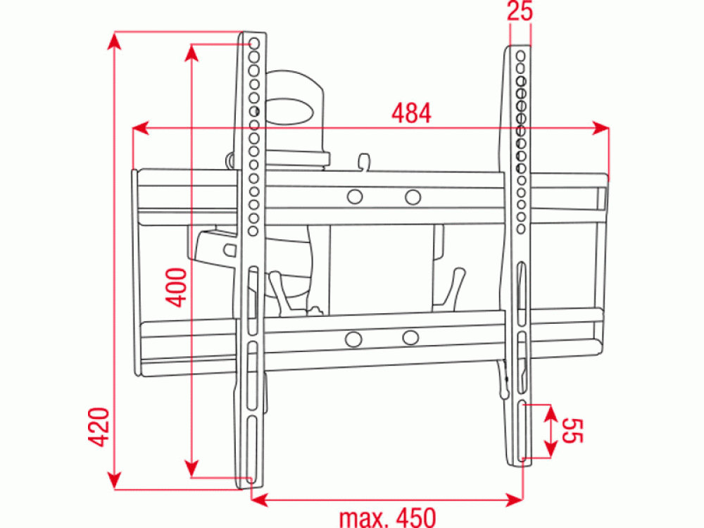 DMT PLB-4 Adjustable bracket