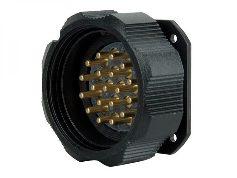 Showtec Socapex 19 Pin male chassis connector
