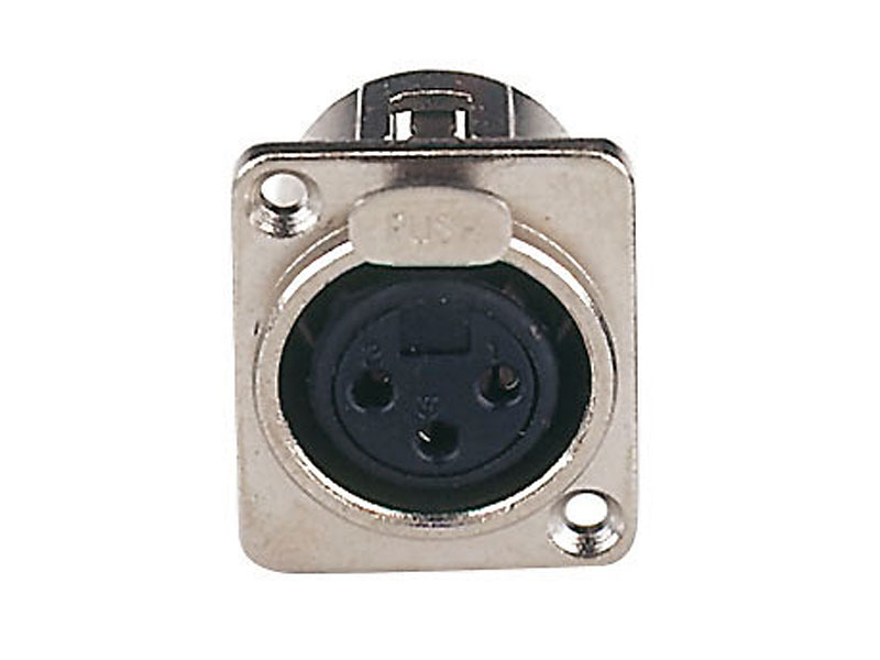 DAP XLR 3p. chassis, Nickel housing