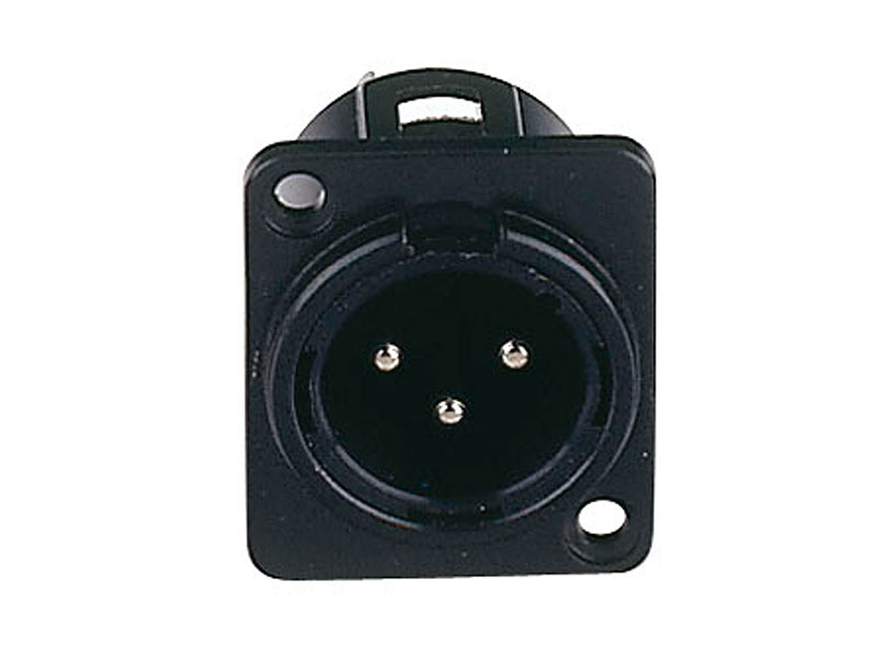 DAP XLR 3p. chassis, Black housing